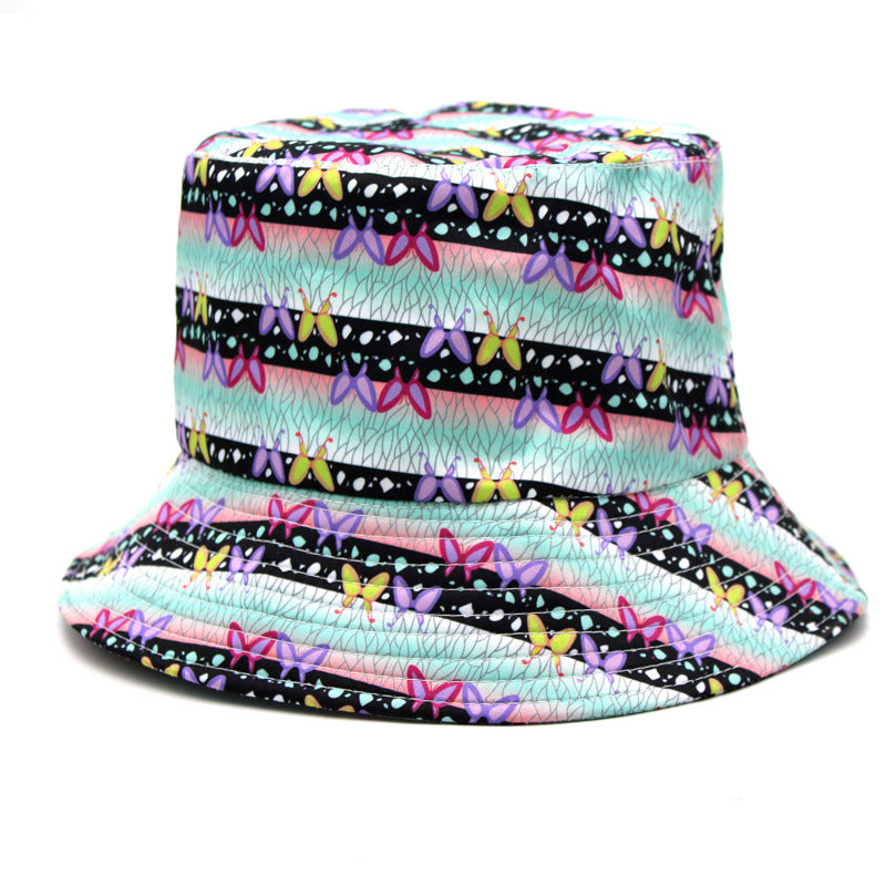 Wholesale Printed bucket hat Japanese style sun bucket hat